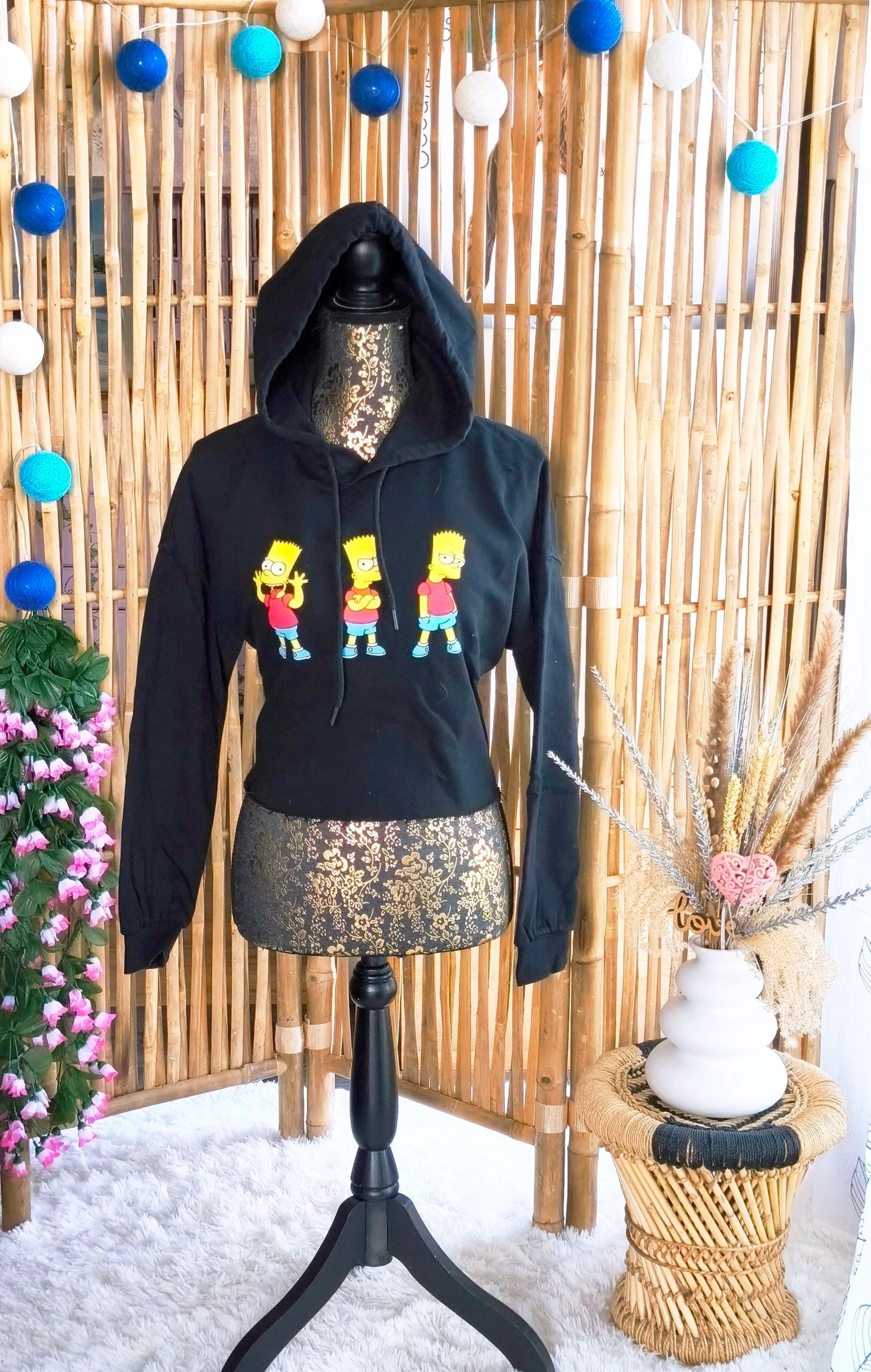 🖤 Women's Short Hooded Sweatshirt Size 38 🖤 – photo 2